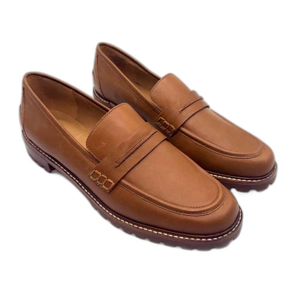 Madewell The Corinne Lug Sole Loafer - Tan 10 - Picture 4 of 11